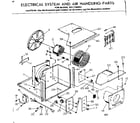 Kenmore 2537796092 electrical system & air handling parts diagram
