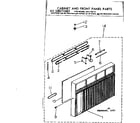 Kenmore 2537796110 cabinet & front panel parts diagram