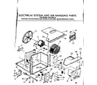 Kenmore 2537796110 electrical system & air handling parts diagram
