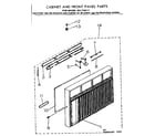 Kenmore 2537796111 cabinet & front panel parts diagram