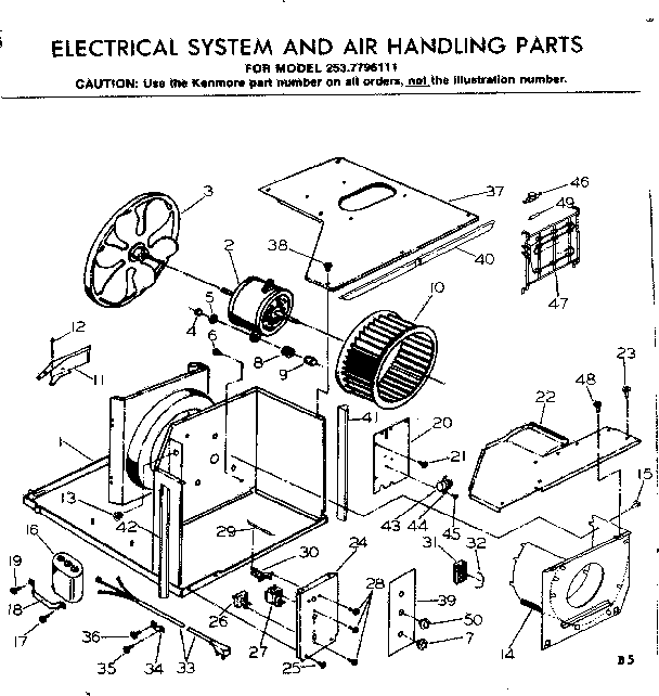 Electrical system  air handling parts