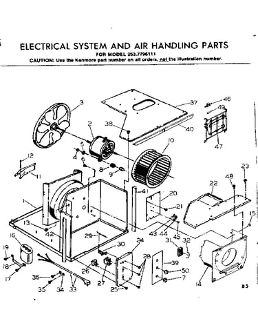 Electrical system  air handling parts