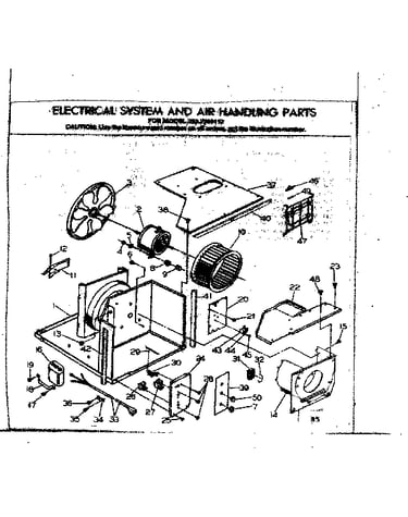 Electrical system and air handling parts