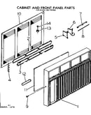 Cabinet and front panel parts