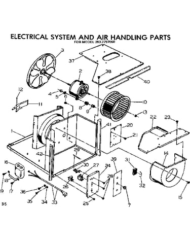 Electrical system and air handling parts
