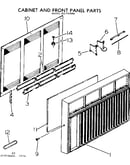Cabinet and front parts
