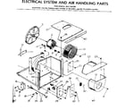 Kenmore 2537797081 electrical system and air handling parts diagram