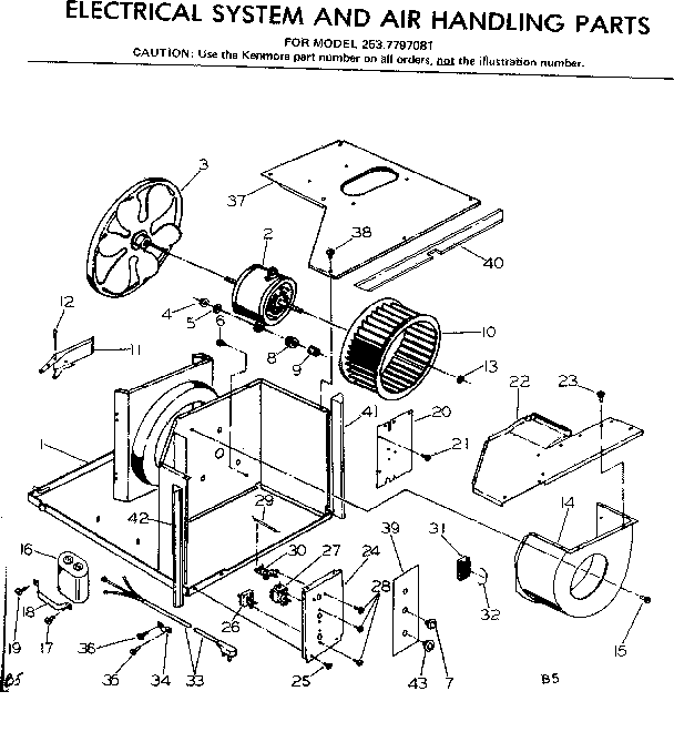 Electrical system and air handling parts