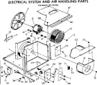 Kenmore 2537797090 electrical system and air handling parts diagram