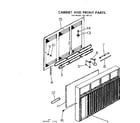 Kenmore 2537797110 cabinet and front parts diagram