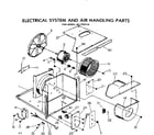 Kenmore 2537797110 electrical system and air handling parts diagram