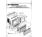 Kenmore 2537797132 cabinet and front panel parts diagram