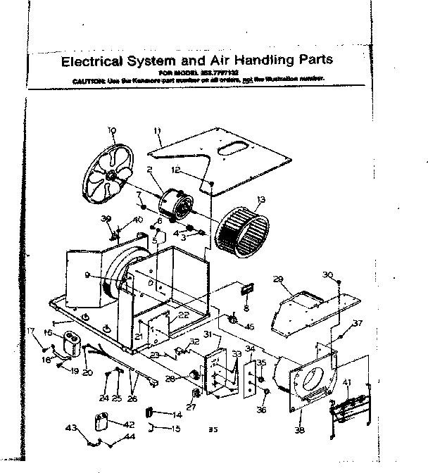 Electrical system & air handling parts