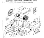 Kenmore 2537798090 electrical system and air handling parts diagram