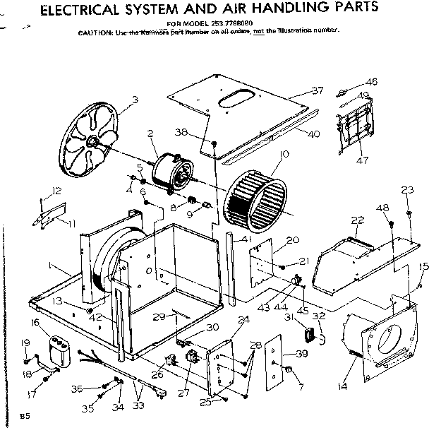 Electrical system and air handling parts