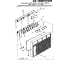 Kenmore 2537798092 cabinet & front panel parts diagram