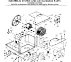 Kenmore 2537798092 electrical system & air handling parts diagram