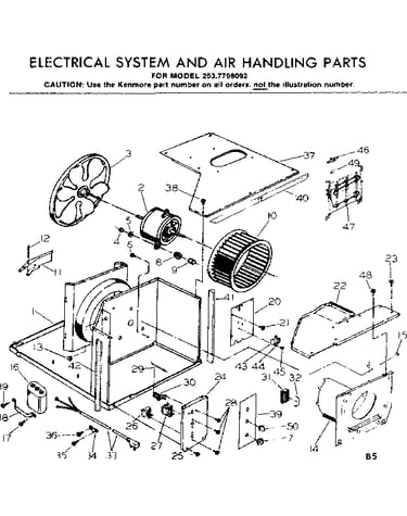 Electrical system & air handling parts