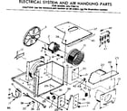 Kenmore 2537798113 electrical system and air handling parts diagram