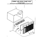 Kenmore 2538700620 cabinet and front panel parts diagram