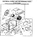 Kenmore 2538700620 electrical system and air handling parts diagram