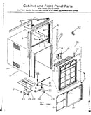 Cabinet and front panel parts