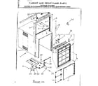 Kenmore 2538700661 cabinet and front panel parts diagram