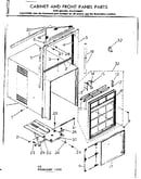 Cabinet and front panel parts
