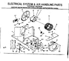Kenmore 2538700780 electrical system & air handling parts diagram