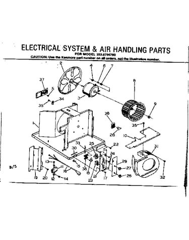 Electrical system & air handling parts