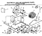 Kenmore 2538700890 electrical and air handling parts diagram