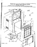 Cabinet and front panel parts