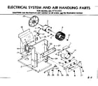 Kenmore 2538701060 electrical system and air handling parts diagram