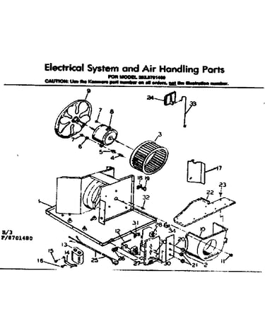 Electrical systemand air handling parts