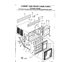 Kenmore 2538702580 cabinet and front panel parts diagram