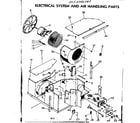 Kenmore 2538702580 electrical system and air handling parts diagram