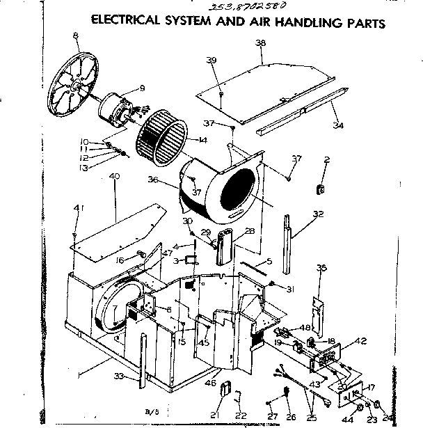 Electrical system and air handling parts
