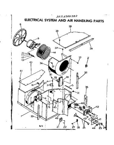 Electrical system and air handling parts