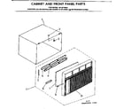 Kenmore 2538710622 cabinet and front panel parts diagram