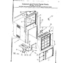 Kenmore 2538710660 cabinet and front panel parts diagram