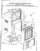 Cabinet and front panel parts