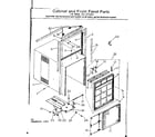 Kenmore 2538710662 cabinet and front panel parts diagram
