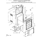 Kenmore 2538710663 cabinet & front panel parts diagram