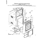 Kenmore 2538710664 cabinet & front panel parts diagram