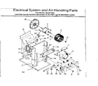 Kenmore 2538710665 electrical system and air handling parts diagram