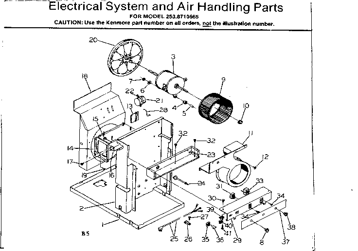 Electrical system and air handling parts