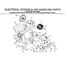 Kenmore 2538710860 electrical system & air handling parts diagram