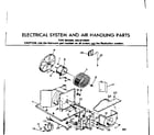 Kenmore 2538710891 electrical system & air handling parts diagram