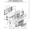 Kenmore 2538710892 cabinet & front panel parts diagram