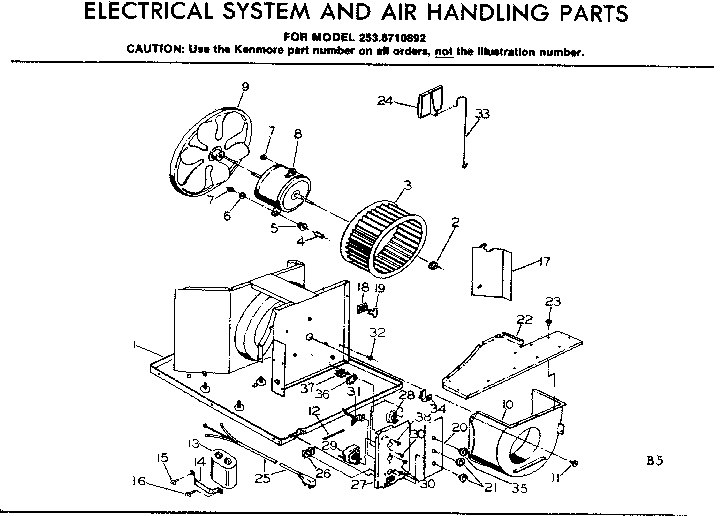 Electrical system & air handling parts